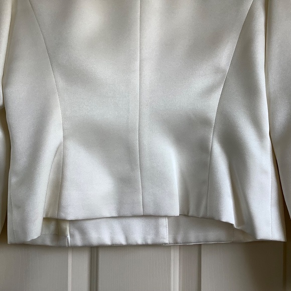 A.B.S Vintage Formal Three Button Blazer Ecru SZ 6 - Picture 9 of 16